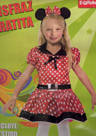 DISFRAZ RATITA MINNIE T 2-4 AÑOS 