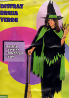 DISFRAZ ADULTO BRUJA VERDE TALLA UNICA 