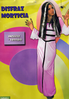 DISFRAZ ADULTO MORTICIA TALLA UNICA 