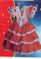 DISFRAZ INFANTIL TRAJE SEVILLANA 4-6 AÑOS 