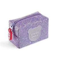 MONEDERO SILICONA BACK2FUN BRILLO VIOLETA
