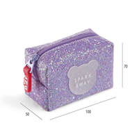 MONEDERO SILICONA BACK2FUN BRILLO VIOLETA