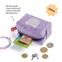 MONEDERO SILICONA BACK2FUN BRILLO VIOLETA