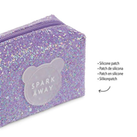 MONEDERO SILICONA BACK2FUN BRILLO VIOLETA