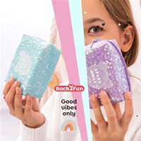 MONEDERO SILICONA BACK2FUN BRILLO VIOLETA