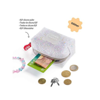 Monedero Brillante Blanco B2f Para Niños