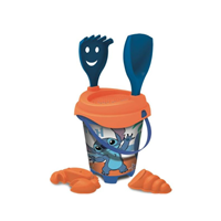 cubo de playa con palas de stich 