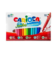 Rotulador Carioca Jumbo C/18 Colores -punta Gruesa