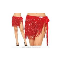 Falda Roja Lentejuelas adulto T-unica 