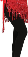Falda Roja Lentejuelas adulto T-unica 