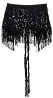 FALDA LENTEJUELAS NEGRO T- UNICA