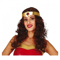 Peluca superheroina con diadema