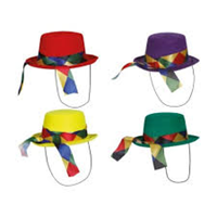 Sombrero de Payaso de color Rojo para Adulto