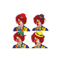Sombrero de Payaso de color Rojo para Adulto