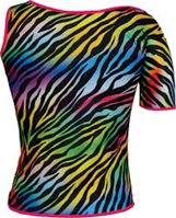 CAMISETA ZEBRA COLORES T- UNICA