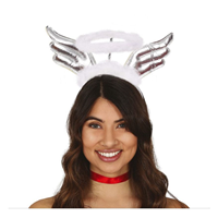 Diadema De Ángel Con Alas Plata