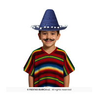 Sombrero mejicano azul 33cm