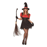 DISFRAZ ADULTO DE BRUJA ROJO TALLA L
