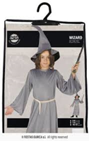 Disfraz Infantil Mago Gris 7-9 Años