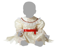 DISFRAZ MUÑECA DE PORCELANA CON VESTIDO CLÁSICO PARA BEBÉ T- 6/12 MESES