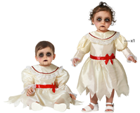 DISFRAZ MUÑECA DE PORCELANA CON VESTIDO CLÁSICO PARA BEBÉ T- 12/24 MESES