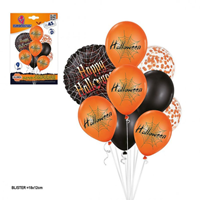 SET DE 9  GLOBOS HALLOWEEN 