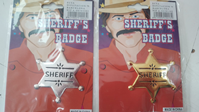 ESTRELLA SHERIFF DORADA  Y PLATA 