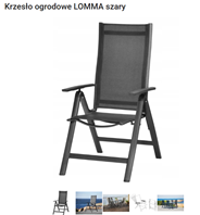 Silla de jardín LOMMA gris