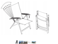 Silla de jardín LOMMA gris