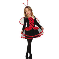Disfraz mariquita infantil 3-4 años diadema,vestido,alas