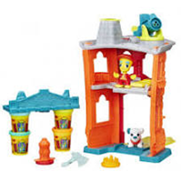 PLAYDOH TOWN ESTACION DE BOMBEROS C/ FIGURAS, BOTES Y ACCESORIOS