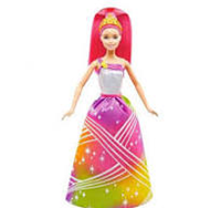 MUÑECA BARBIE PRINCESA LUCES DE ARCOÍRIS CON LUZ