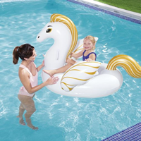 Flotador Gigante De Caballo Blanco Infantil De Pvc De 159x109 Cm