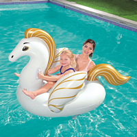 Flotador Gigante De Caballo Blanco Infantil De Pvc De 159x109 Cm