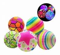 PELOTA COLORINES CON LUZ 