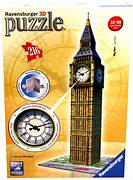 Ravensburger El rompecabezas 3D del Big Ben incluye reloj de trabajo real (216 piezas)