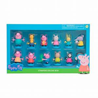 Peppa Pig Figura con Sello Pack de 12 Deluxe