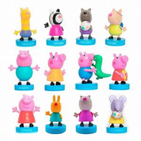 Peppa Pig Figura con Sello Pack de 12 Deluxe