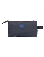 Estuche Escolar Triple Compartimento Aidan Pepe Jeans Azul