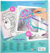 TOPModel Fantasy Model colouring book silver Art