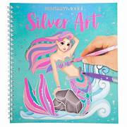 TOPModel Fantasy Model colouring book silver Art