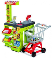 SUPERMERCADO 85,1X41X53 CM C/MUCHAS FUNCIONES Y ACCESORIOS INCLUYE CARRITO