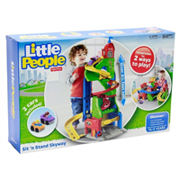 CIUDAD DE COCHELANDIA LITTLE PEOPLE 90 CMS. CON 2 VEHICULOS