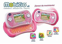 MOBIGO V2 ROSA C/PANTALLA TACTIL Y SENSOR MOTION INCLUYE 3 JUEGOS