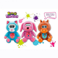 MASCOSTAS INTERACTIVAS KIDI FLUFFIES PERRO, GATO, DALMATA Y PONI