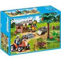 PLAYMOBIL LEÑADOR CON TRACTOR