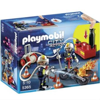 PLAYMOBIL BOMBEROS CON BOMBA DE AGUA