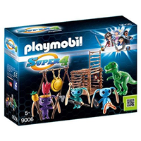 PLAYMOBIL GUERRERO ALIEN CON TRAMPA T-REX