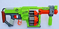 PISTOLA NERF ZOMBIE DOOMINATOR 24 DARDOS