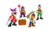 PANDILLA DE PIRATAS INCLUYE 5 FIGURAS UN COFRE Y LA SOMBRA DE PETER PAN